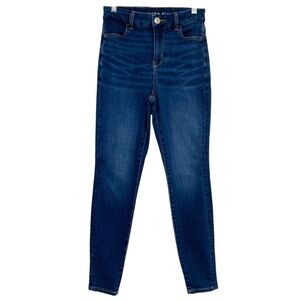 American Eagle Next Level Stretch Jeans Curvy Hi-Rise Dark Wash Jeggings